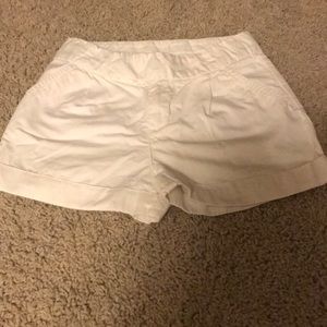 Girls white shorts